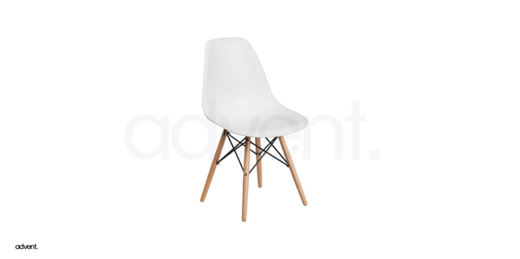 Eames Plastic Side Chair DSW - White
