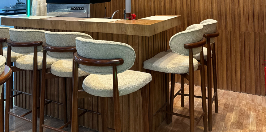 Scandinavian style bar stool